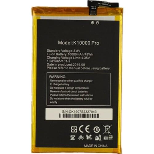 Original Battery For Oukitel K10000 Pro 5.5inch MTK6750T Mobile Phone Battery 10000mAh K 10000 Pro Replacement Batteries