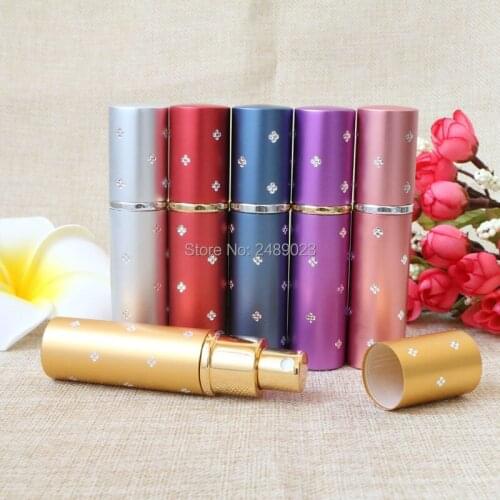 10ml Amazing Travel Perfume Atomizer Refillable Spray Empty Perfume Bottle Aluminum Glass Mini Cent Bottles Best Gifts Free Ship