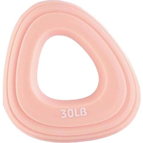 Silicone Strength Finger Hand Grip Muscle Power Training Ring Exercise 30LB Pink