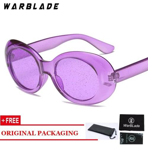 WARBLADE red oval sunglasses women colorful candy color yellow pink purple transparent sun glasses female summer 2020