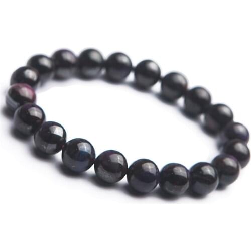 Genuine Natural Sugilite Bracelets For Women Stretch Healing Crystal Round Bead Natural Stone Bracelet AAAA 10mm