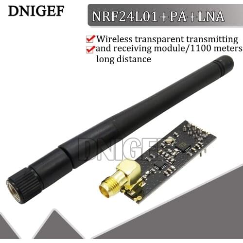 1Set 1100 Meters NRF24L01 Smart ElectronicsLong Distance NRF24L01/PA/LNA Wireless Transceiver Communication Modules With Antenna