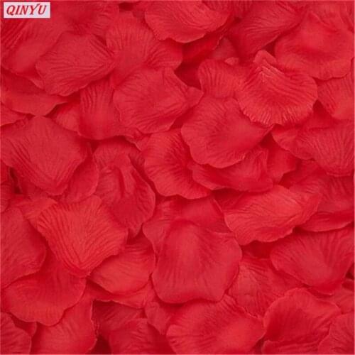 10000pcs Rose Petals Wedding Decoration Romantic Artificial Rose Flower Petals Wedding Engagement Bridal Supplies accessory 5Z