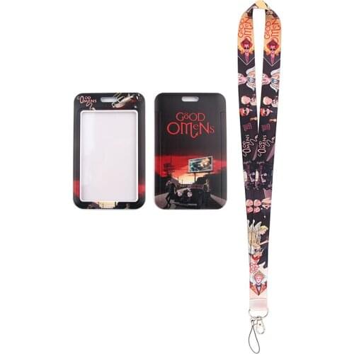24pcs/lot MD195 DMLSKY Cartoon Comedy Lanyard Neck Strap Key ID Card Pass Moblie Phone USB Badge Holder Bank Credit Case Cover