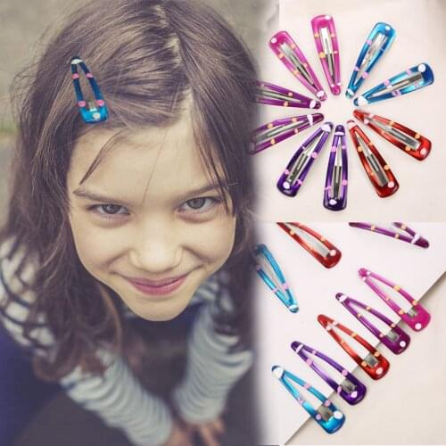 AIKELINA 10Pcs Fashion hairpins meta Hair Clips Baby Kids Hair Barrettes Child Cute Hair Accessories For Headwear