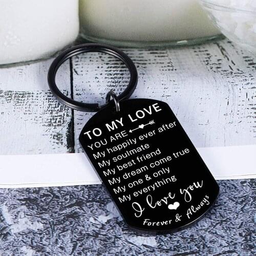 Soulmate Keychain Gifts for Husband Wife Girlfriend Boyfriend Birthday Keyring Anniversary Valentine Wedding Gift for Women Men