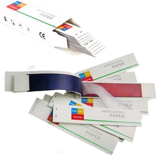 1box Dental Lab Articulating Paper RED and BLUE Oral Care Articulator Paper