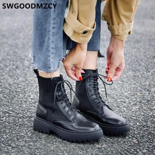 Black Boots Leather Boots Women Female+shoes Ankle Boots For Women Shoes Chaussures Femmes Automne Hiver Zapatos De Mujer
