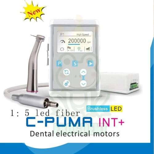 COXO Dental Electric Motor LED Brushless Micromotor Built in C-PUMA INT + for Dental Chair Unit Internal Spray for Polishing 1:5