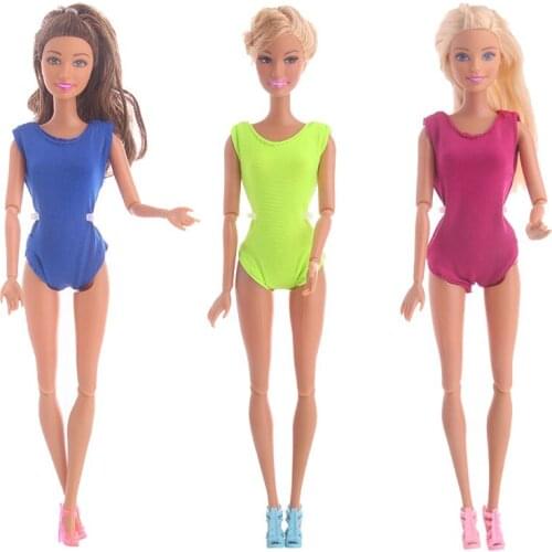 ZWSISU colorful Fashion Handmade Princess Dress Sexy tight skirt swimsuit Clothes Gown For Doll