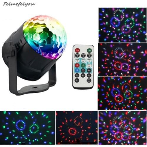 Feimefeiyou Music Christmas Show LED Disco Light Stage Lights Moving Head Sounds Activate Rotating Party Effect Lights