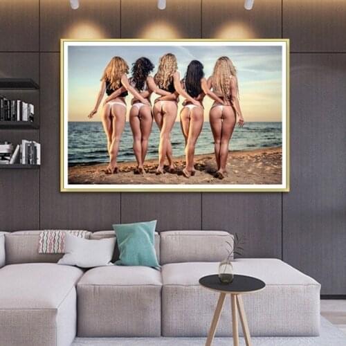 Sexy Girls Naked Ass Home Decorative Painting Canvas Painting Cuadros Decoracion Salon Wall Pictures for Living Room Hot Girl