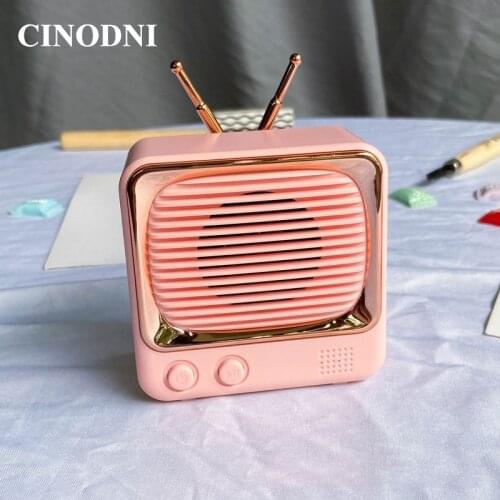 Classic Retro Bluetooth Wireless Mini Portable Speaker 3D Stereo Surround Subwoofer Support TF Card DW02