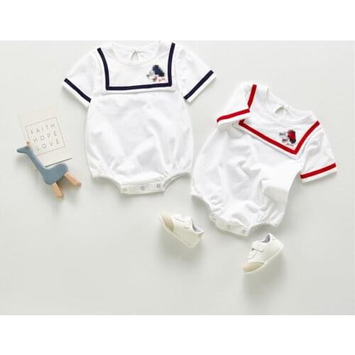 Short sleeve romper newborn baby boys clothes summer infant kids bodysuit cartoon mouse design jumpsuit princess outfits 0-24m