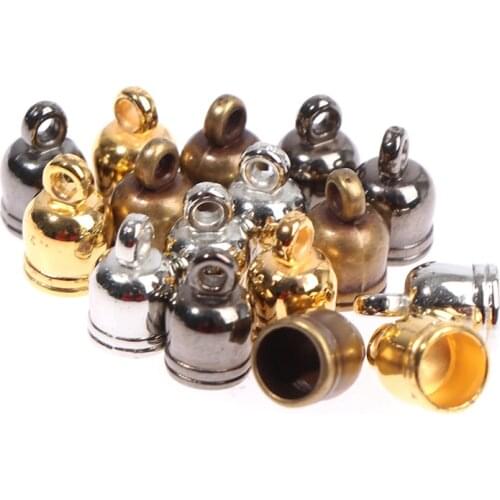 50pc Necklace End Tip Tassel Caps Beads Cap End Cap For Jewelry Making Findings