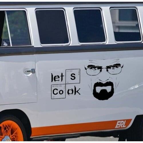 Kitchen Wall Stickers Lets Cook Breaking Bad Wall Decal Dining Room Tile Fridge Vinyl Teen Room Decoration Wall Murals