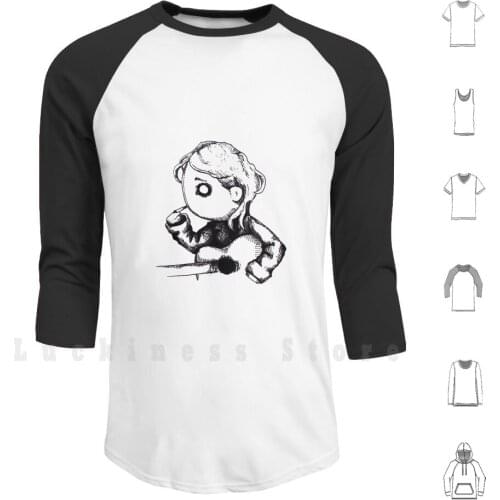 Kurt Plush Hoodie Long Sleeve Kurt Plush Doll Cobain Music Punk Grunge Rock