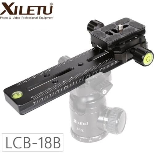 LCB-18B Track Dolly Slider Focusing Rail Slider QR Plate of Arca Swiss Specification For DSLR Camera