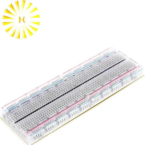 Breadboard 830 Point Solderless PCB Bread Board MB-102 MB102 Test Develop DIY Transparent Connector