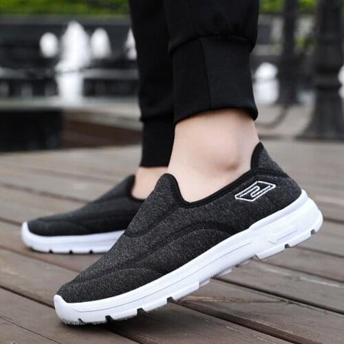ManS Shoes Classical Soft Soles For The Elderly Casual Sports Shoes Ultra Light ManS Non-Slip Breathable Vulcanization Shoes