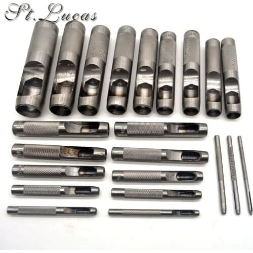 DIY new Leather craft tools leather hole punches Set Hollow Puncher Belt Punch 1.0mm-25mm for Clothing accessory handmade