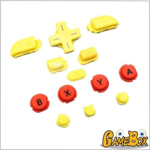 Pika Chu D Pad ABXY Home Power Buttons Set for Nintend New 3DS LL/XL LR Buttons Parts Keypad Button Set for New 3DS XL/LL Host