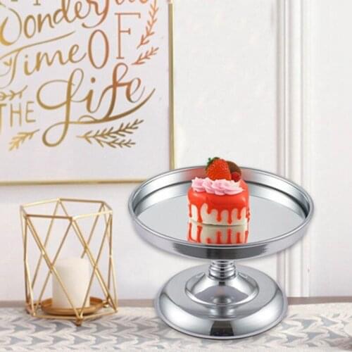 NHBR European Round Cake Stand Shelf Rack Electroplating Iron Holder for Wedding Party Cake Dessert Display