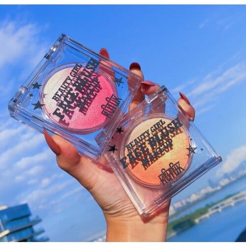 Face Blush Palette Makeup Waterproof Orange Pink Blusher Contour Powder Palette Red Cheek Blusher Makeup Face Blusher Cosmetic