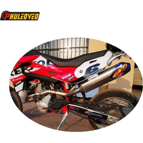 SWM650 Motorcycle Exhaust Full System with Titanium Alloy Header Tube Pipe Exhasut Muffler Escape Demper Front Pipe for SWM650