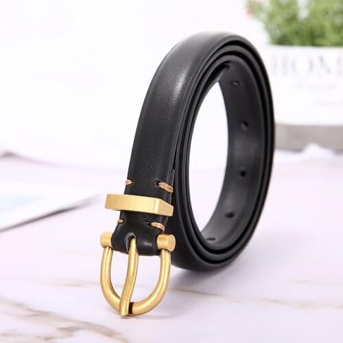 High-quality new Womens Strap Casual All Match Women Brief Genuine Leather Belt Women Strap Pure Color Belts Top Quality Jeans