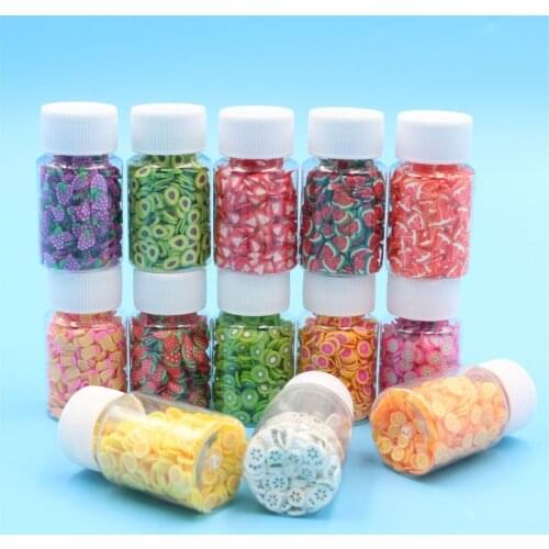 1200pcs DIY Slime Soft Fruit Slices Fingernail Supplies Super Light Clay