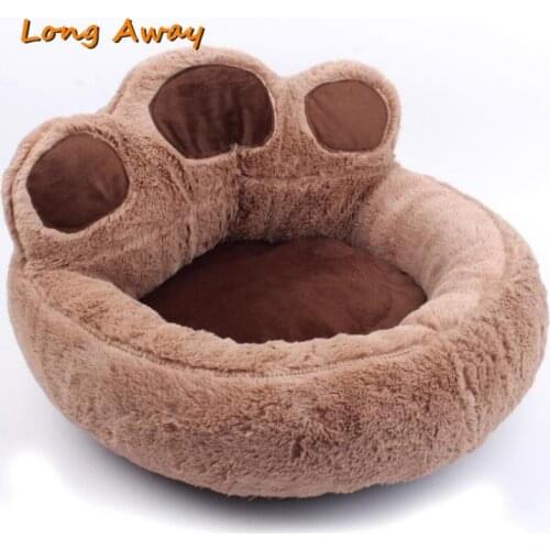 Paw Shaped Warm Lovely Dog Bed Soft Material Pet Nest Cute Paw Mat Puppy House Sofa Cat Beds