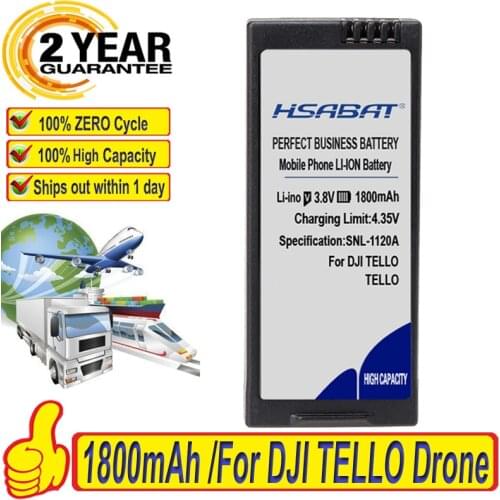 Top Brand 100% New 1800mAh Battery for DJI Tello Drone Flight Battery Accessories Batteries