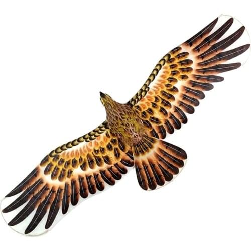 Fun volante single line design traditional chinese kites eagle bamboo stunt skywalker flying bird toy kites classic toys crafts