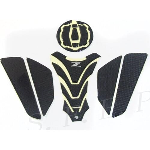 Motorcycle Real Carbon Fiber Tank Pad Protective Decal Sticker For Kawasaki Ninja 650 Z650 Z900