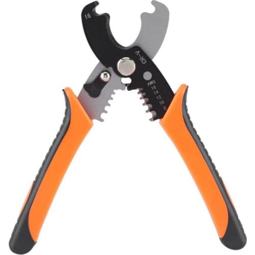 1Pcs Professional Wire Cable Stripper Cutter Stripping Pliers Electrician Cable Stripping Wire Wood Cutting Hand Tool Hot Sale
