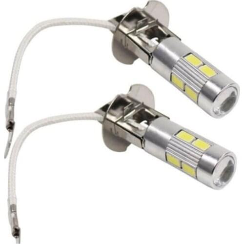 2PCS H3 H1 LED Bulb 5630 10SMD 12V for Fog Lights H3 LED Auto Lamp Day Running Light