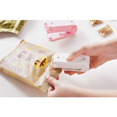 2Color Mini Heat Sealer Household Accessories Plastic Bag Sealer for Storage In The Kitchen Food Snacks Fruits and Vegetables