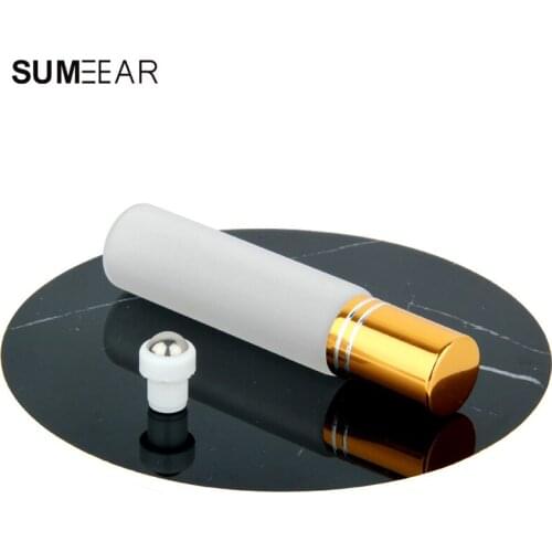 20Pieces/Lot 10ML Frosted Glass Spray Bottle with Gold Silver black Cap Refillable Perfume Atomizer Mini Sample Test Glass Vials