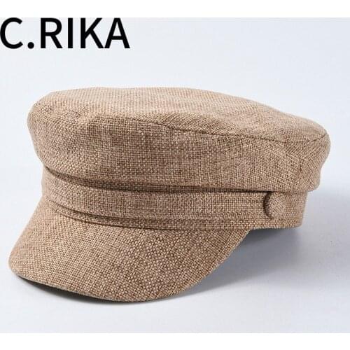 2019 Men Women Fashion Military Hats Autumn Winter Vintage Army Cap Female Newsboy Hat Casequette Beret Caps