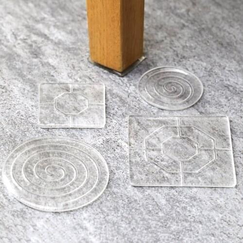 4pcs Thicken Furniture Protection Covers Silicone Non-slip Table Chairs Foot Protection Caps Pads Furniture Leg Protective Cover