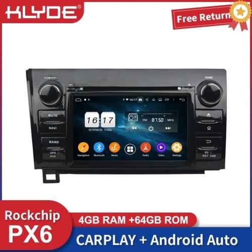 PX6 Car Android Auto Radio Multimedia Player For Toyota Sequoia Tundra 2010 DVD GPS Navigation Carplay Bluetooth DSP Head Unit