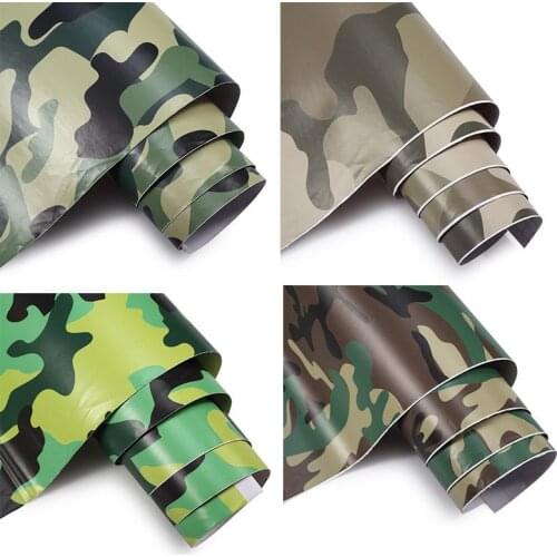 Sticker Car Camouflage Color Change Film Wrap Sheet Adhesive Vinyls PVC Motorcycle Carbon Fiber Sticker Army Woodland