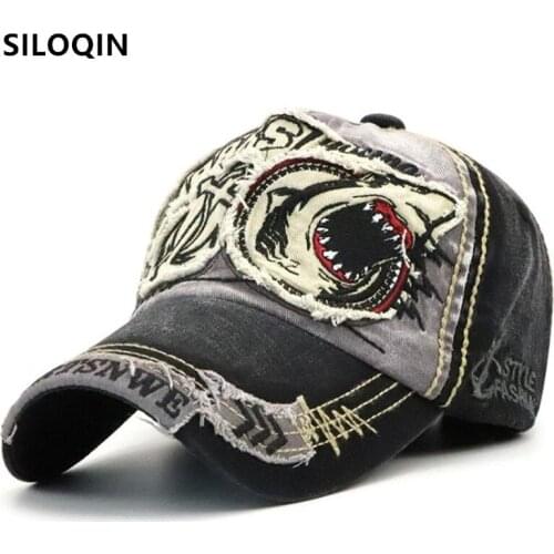 SILOQIN personality hip hop hats washed baseball caps for men women cotton cap chapeau casual sports cap adjustable brands hat