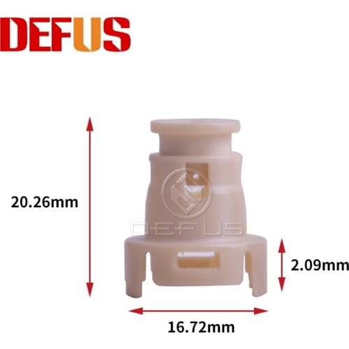 DEFUS 50X DF-P3066 20.26*16.72*2.09mm Fuel Injector Pintle Cap Plastic For Injector Repair Kit 23250-62040 For Toyota AY-P3066