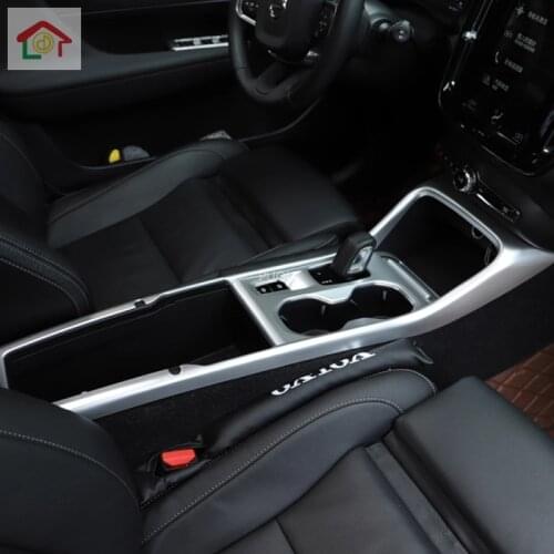 For Volvo XC40 XC 40 2019 2020 Carbon Fiber ABS Center Console Gear Shift Panel Cover Trim Frame Car Styling Accessories