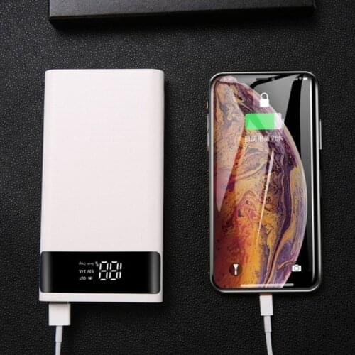 Dual USB QC3.0 6x18650 Batteries DIY Power Bank Box Holder Case Fast Charger Shell for Mobile Phone Tablet PC Kit Dual USB QC3.0
