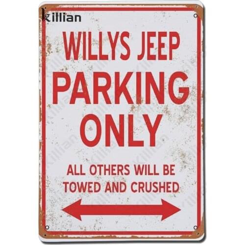 Sign Metal Plaque Red Text Metal Plate Car Metal Painting Off-Road Vehicle Metal Poster Club Bar Wall Home Decoration