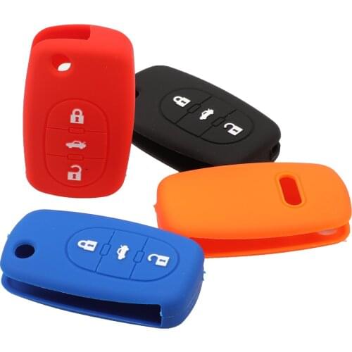 Kutery 3 Buttons Silicone Folding Flip Remote Car Key Cover Case For Audi A2 A3 S3 A4 S4 A6 S6 RS6 A8 Protection Replacement
