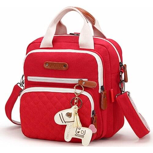 Bags Fashion Multifunctional Womens Bags Casual Tote Bags Large-capacity Mummy Bags Striped Canvas Shoulder Cross Bag